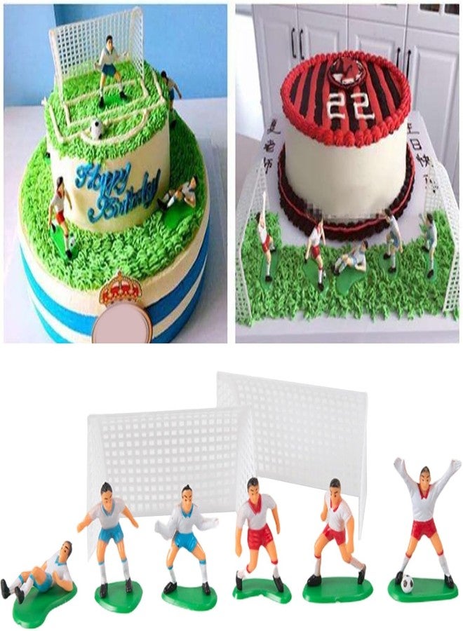 aoukoslt A Set Soccer Cake Toppers Plastic Soccer Players Toy Football World Cup Party Cake Decorations, Cake Toppers Cooking and Baking, Soccer Cake Topper - Image 4